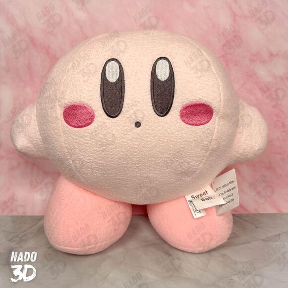 Kirby Nintendo - New Round1 EXCLUSIVE Big 13" Pastel Sweet Pink Ball Kirby Plush - Picture 2 of 7